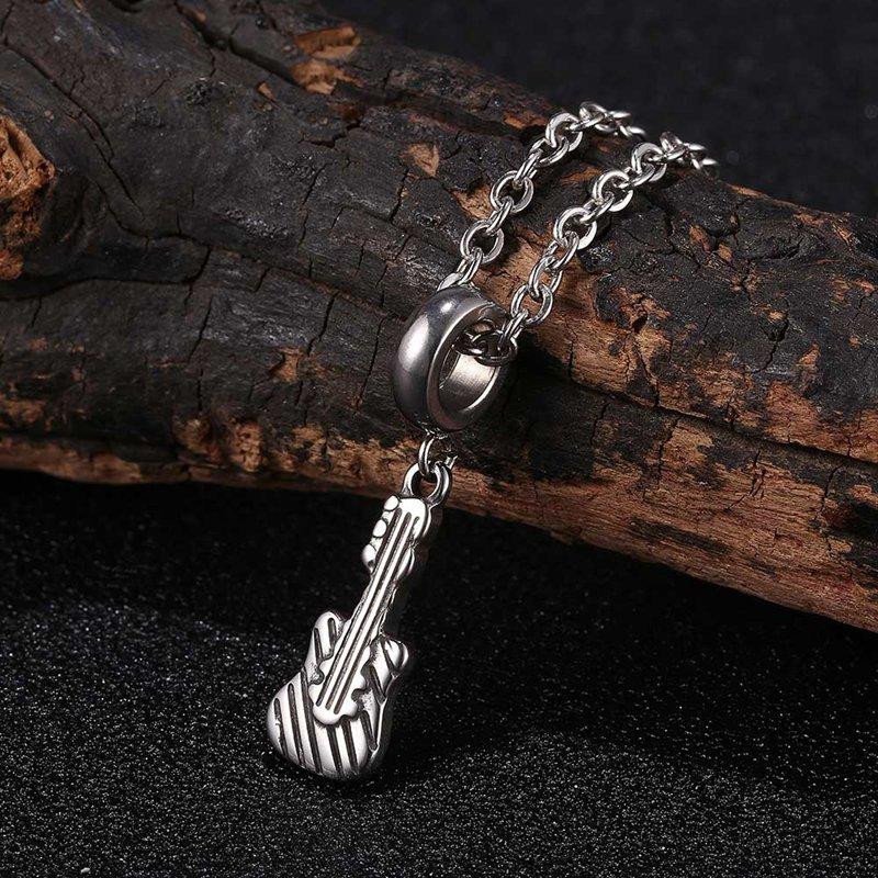 316L Stainless Steel Guitar Pendants Necklaces