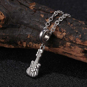 316L Stainless Steel Guitar Pendants Necklaces