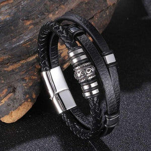Black Wrap Bracelet Vintage Multilayer Braided Leather Bracelets Hot Sale