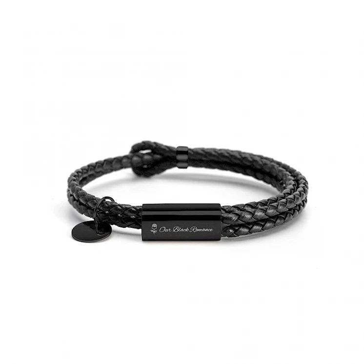 Double Woven Fashion Bracelets for Couples Popular Genuine Leather Rope Chain