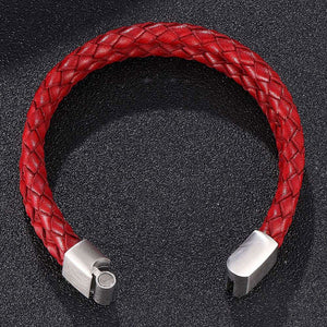Classic Handwoven Leather Wristband Rope Chain Double Layer Unisex Bracelets