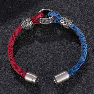 2021 New Milano Rope Bracelets Two-color Combination Polyester Charm Bangles