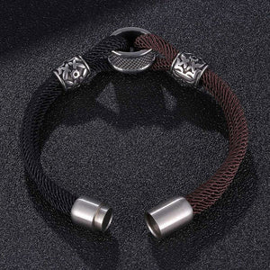 2021 New Milano Rope Bracelets Two-color Combination Polyester Charm Bangles