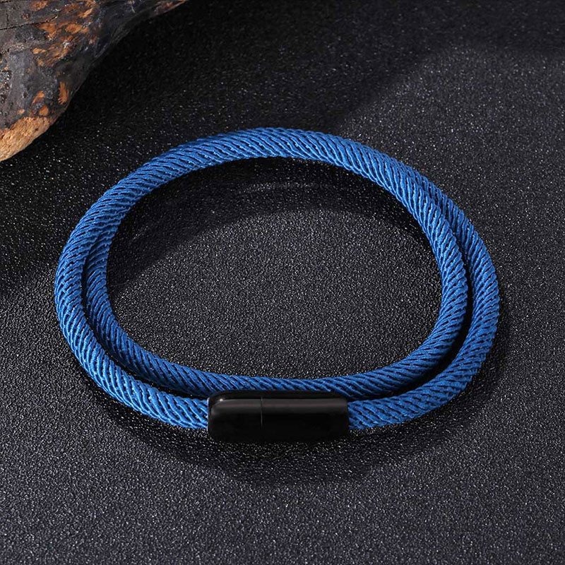 Colorful Leather Simple Bracelets for Couples Trendy Wrap Milano Rope Chain
