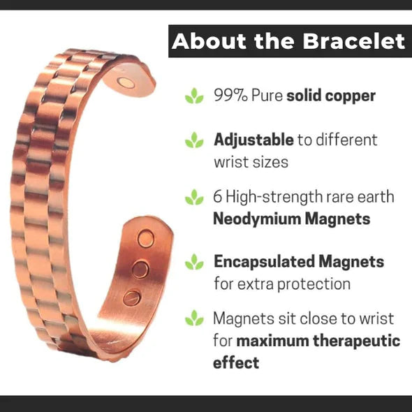 （🔥Free Shipping on) Menheal™ Pure Copper MagneticTherapy Bracelet